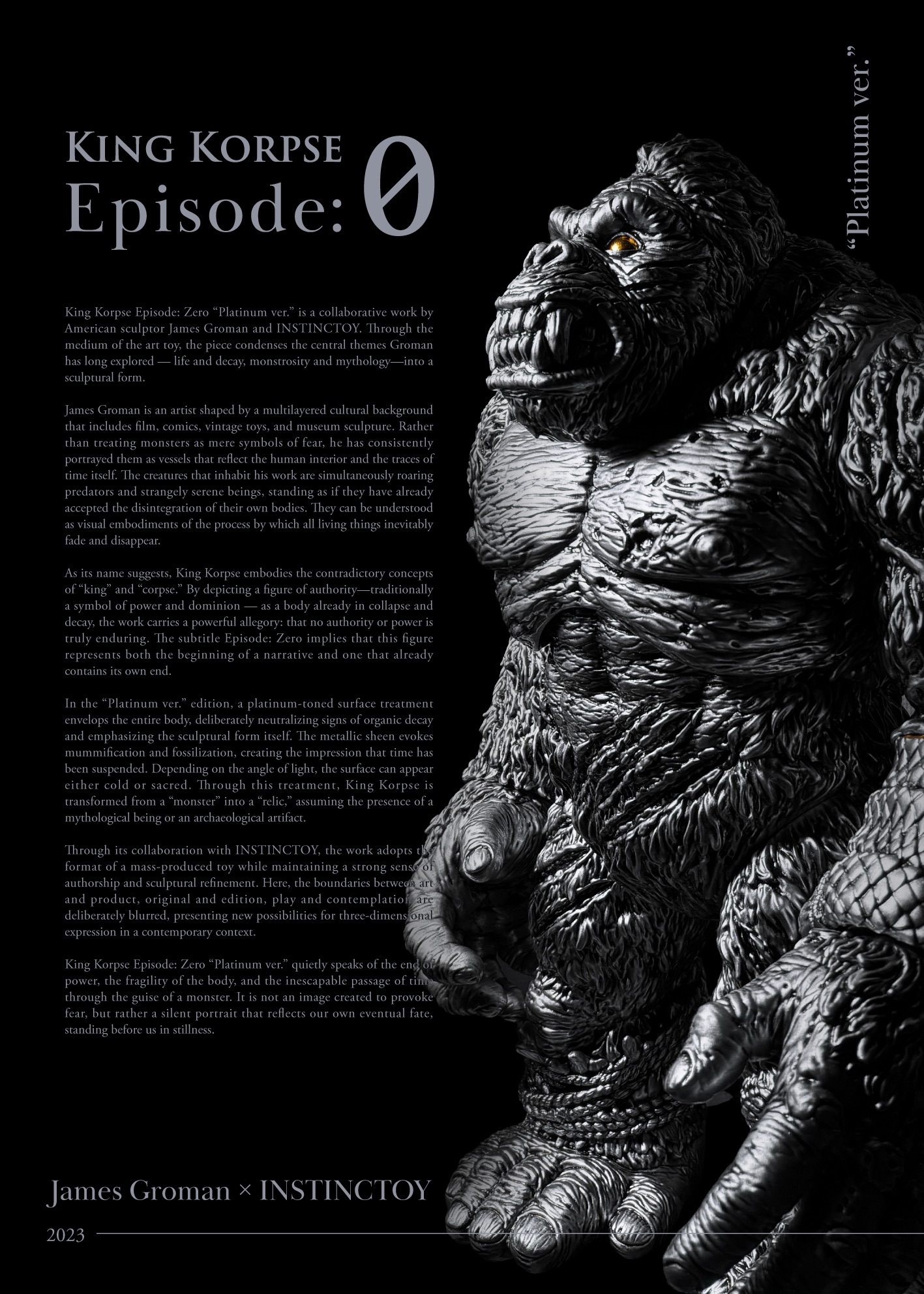 King Korpse Episode : Zero “Platinum ver.” – James Groman × INSTINCTOY